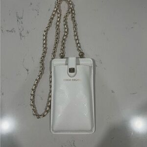 Coco Crush White Crossbody Phone Bag